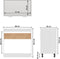 vidaXL - Wastafelonderkast - 80x46x81,5 - cm - bewerkt - hout - wit