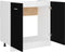 vidaXL - Wastafelonderkast - 80x46x81,5 - cm - bewerkt - hout - zwart