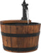 vidaXL - Waterfontein - met - pomp - 28x28x34,5 - cm - massief - vurenhout