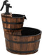 vidaXL - Waterfontein - met - pomp - 44,5x44,5x58 - cm - massief - vurenhout