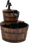 vidaXL - Waterfontein - met - pomp - 44,5x44,5x58 - cm - massief - vurenhout