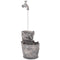 vidaXL - Waterornament - met - kraan - en - emmers - polyresin
