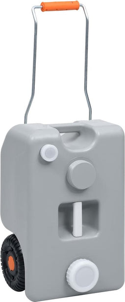 vidaXL - Watertank - op - wielen - 25 - L - grijs