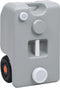 vidaXL - Watertank - op - wielen - 25 - L - grijs
