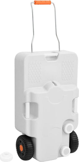 vidaXL - Watertank - op - wielen - 30 - L - grijs