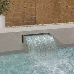 vidaXL - Waterval - met - LED's - 60x34x14 - cm - roestvrij - staal - 304