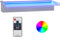vidaXL - Watervaloverlaat - met - RGB - LED's - 45 - cm - roestvrij - staal
