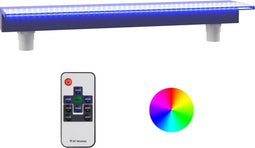 vidaXL - Watervaloverlaat - met - RGB - LED's - 90 - cm - acryl