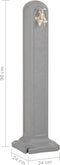 vidaXL - Waterzuil - met - kraan - steen-look - lichtgrijs
