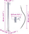vidaXL - Waterzuil - rond - 40 - cm - roestvrij - staal