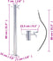 vidaXL - Waterzuil - rond - 80 - cm - roestvrij - staal