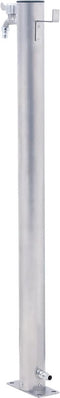 vidaXL - Waterzuil - rond - 80 - cm - roestvrij - staal