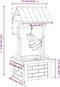 vidaXL - Wensfontein - met - pomp - 57x50x112 - cm - massief - vurenhout