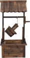 vidaXL - Wensfontein - met - pomp - 57x50x112 - cm - massief - vurenhout