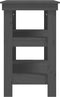 vidaXL - Werkbank - 110,5x50x80 - cm - massief - grenenhout - grijs