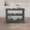 vidaXL - Werkbank - 110,5x50x80 - cm - massief - grenenhout - grijs