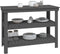 vidaXL - Werkbank - 110,5x50x80 - cm - massief - grenenhout - grijs