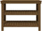 vidaXL - Werkbank - 110,5x50x80 - cm - massief - grenenhout - honingbruin