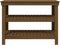 vidaXL - Werkbank - 110,5x50x80 - cm - massief - grenenhout - honingbruin