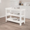 vidaXL - Werkbank - 110,5x50x80 - cm - massief - grenenhout - wit
