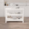 vidaXL - Werkbank - 110,5x50x80 - cm - massief - grenenhout - wit
