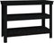 vidaXL - werkbank - 110,5x50x80 - cm - massief - grenenhout - zwart