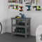 vidaXL - Werkbank - 78,5x50x80 - cm - massief - grenenhout - grijs
