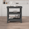 vidaXL - Werkbank - 78,5x50x80 - cm - massief - grenenhout - grijs