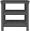 vidaXL - Werkbank - 78,5x50x80 - cm - massief - grenenhout - grijs
