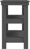 vidaXL - Werkbank - 78,5x50x80 - cm - massief - grenenhout - grijs