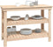 vidaXL - Werkbank - 78,5x50x80 - cm - massief - grenenhout - honingbruin