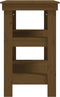 vidaXL - Werkbank - 78,5x50x80 - cm - massief - grenenhout - honingbruin