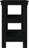 vidaXL - Werkbank - 78,5x50x80 - cm - massief - grenenhout - zwart