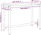 vidaXL - Werkbankframe - 110x50x79 - cm - metaal - matzwart - en - matrood