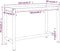 vidaXL - Werkbankframe - 110x50x79 - cm - metaal - matzwart - en - matrood