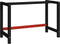vidaXL - Werkbankframe - 120x57x79 - cm - metaal - zwart - en - rood