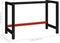 vidaXL - Werkbankframe - 120x57x79 - cm - metaal - zwart - en - rood