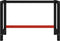 vidaXL - Werkbankframe - 120x57x79 - cm - metaal - zwart - en - rood