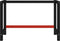 vidaXL - Werkbankframe - 120x57x79 - cm - metaal - zwart - en - rood
