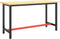 vidaXL - Werkbankframe - 140x50x79 - cm - metaal - matzwart - en - matrood