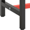 vidaXL - Werkbankframe - 140x50x79 - cm - metaal - matzwart - en - matrood