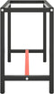 vidaXL - Werkbankframe - 150x57x79 - cm - metaal - zwart - en - rood