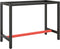 vidaXL - Werkbankframe - 150x57x79 - cm - metaal - zwart - en - rood