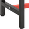 vidaXL - Werkbankframe - 150x57x79 - cm - metaal - zwart - en - rood