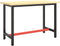 vidaXL - Werkbankframe - 150x57x79 - cm - metaal - zwart - en - rood