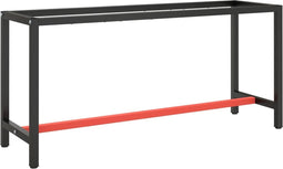 vidaXL - Werkbankframe - 170x50x79 - cm - metaal - matzwart - en - matrood