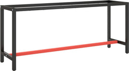 vidaXL - Werkbankframe - 190x50x79 - cm - metaal - matzwart - en - matrood