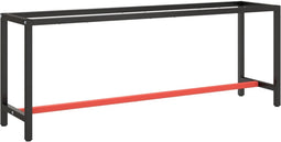 vidaXL - Werkbankframe - 210x50x79 - cm - metaal - matzwart - en - matrood