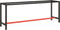 vidaXL - Werkbankframe - 210x50x79 - cm - metaal - matzwart - en - matrood