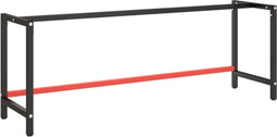 vidaXL - Werkbankframe - 220x57x79 - cm - metaal - matzwart - en - matrood